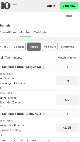 10bet Ireland Tennis