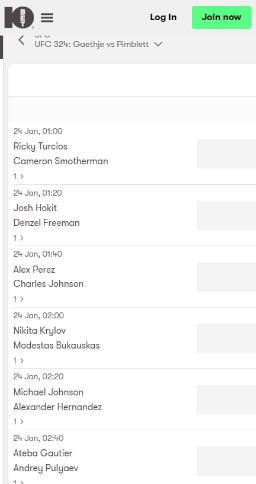 10bet Ireland UFC betting