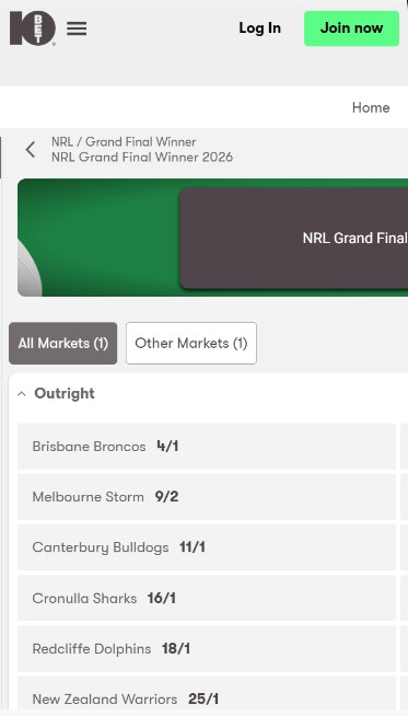 10bet Rugby Betting Ireland