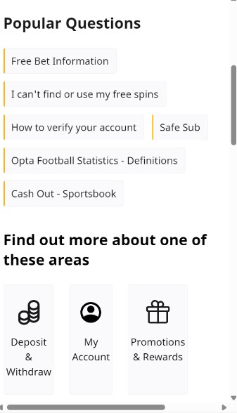 Betfair Ireland Help
