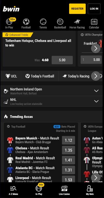 Bwin Sportsbetting Homepage Ireland