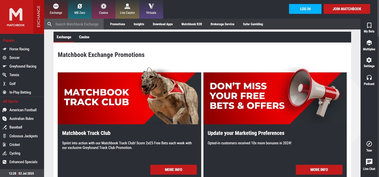 Matchbook Promotions ireland