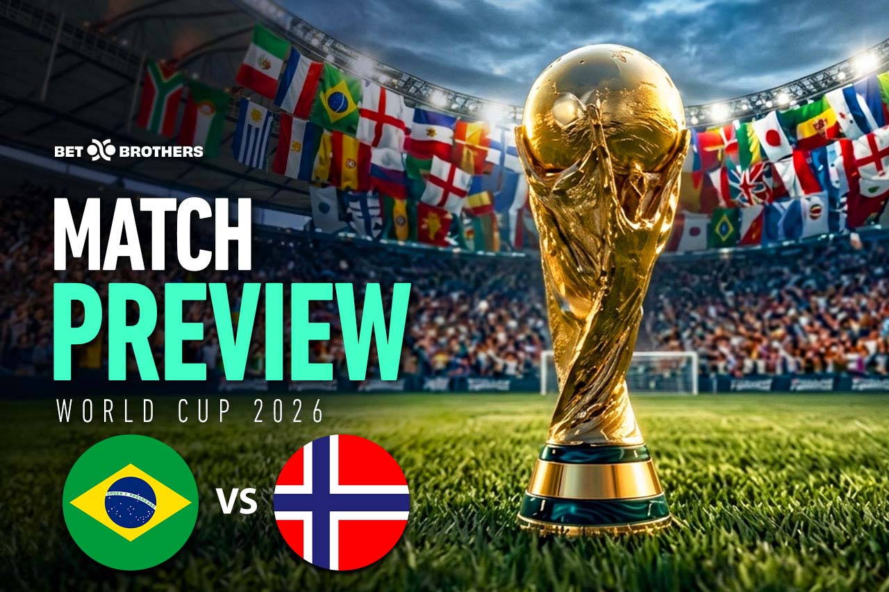 Round of 16 clash between Brazil and Norway.