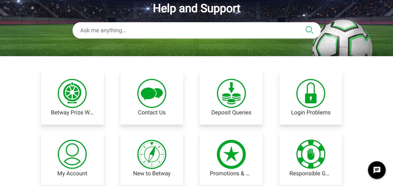 Support Betway Ireland pc