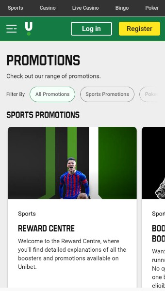 Unibet sports Promotions Ireland mobile